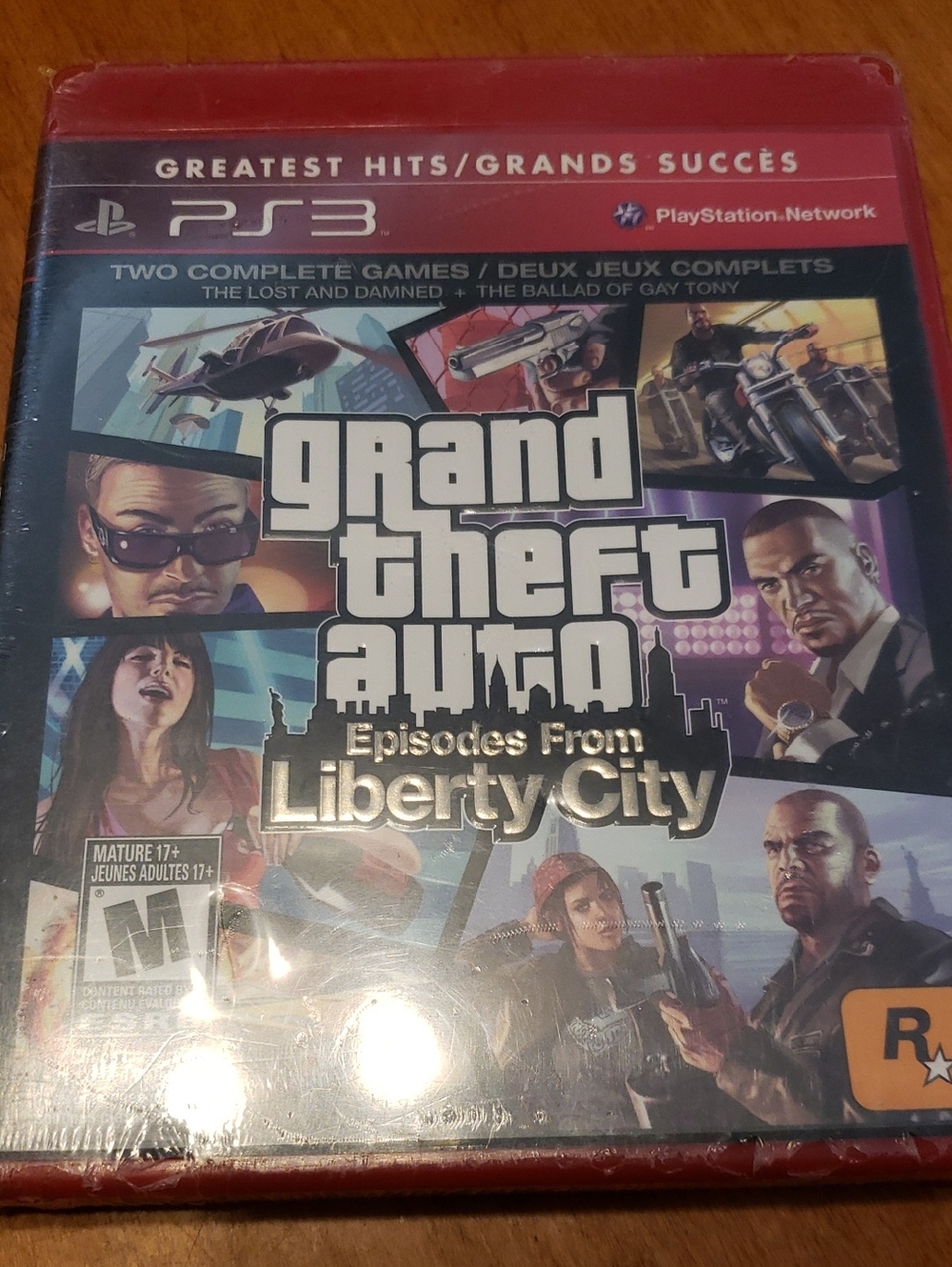 Sony PS3 Grand Theft Auto: Episodes From Liberty City - Black/Red